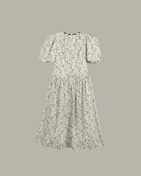 Bubble Sleeve Floral Dress
