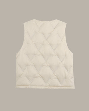 Heart Embroidered Puffer Vest