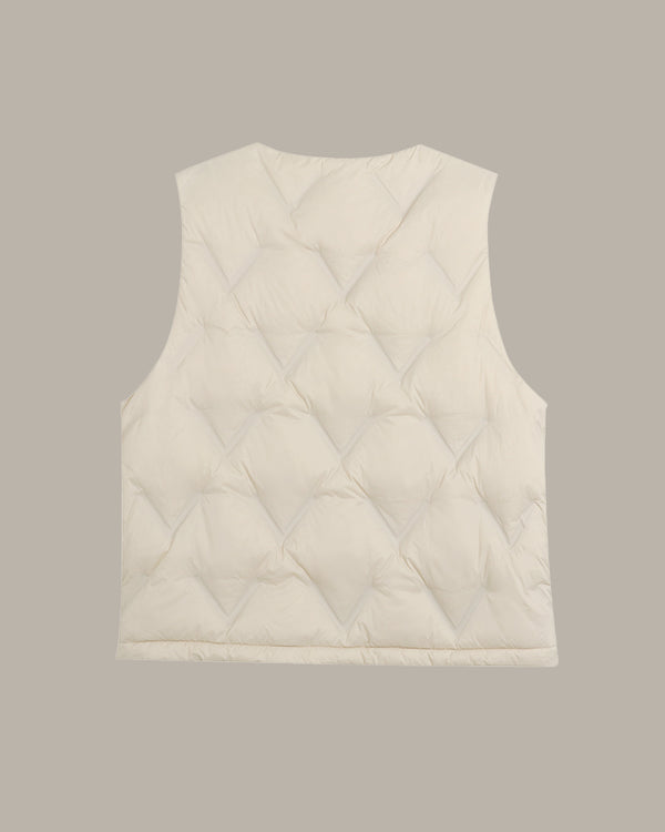 Heart Embroidered Puffer Vest