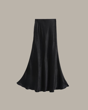Summer Satin Midi Skirt