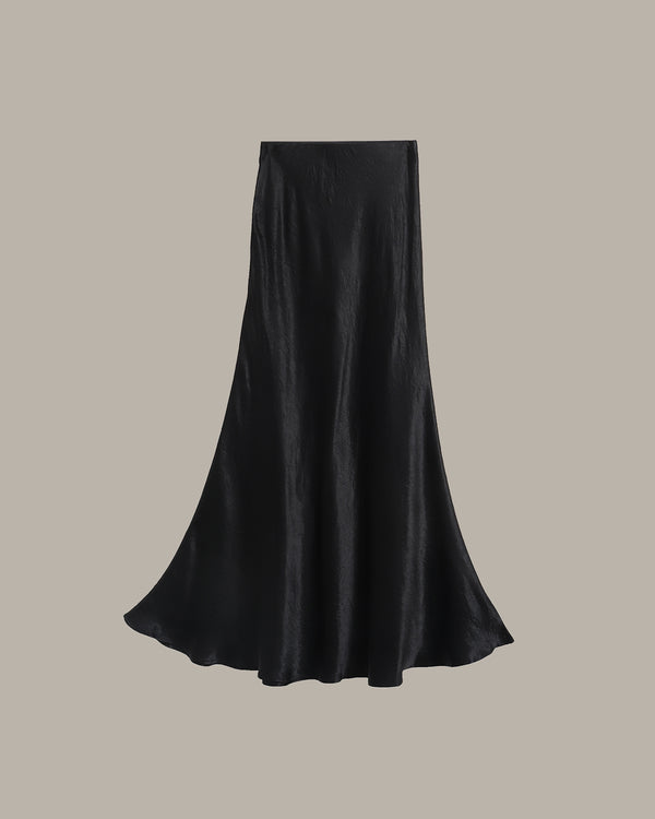 Summer Satin Midi Skirt