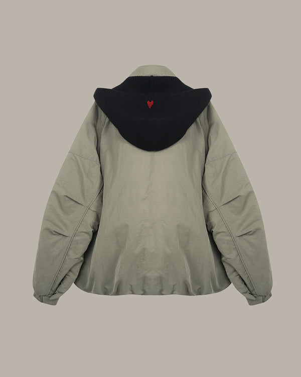 Detachable Knitted Hood Down Jacket