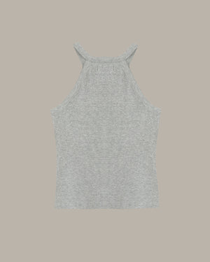 Gray tank top on a beige background