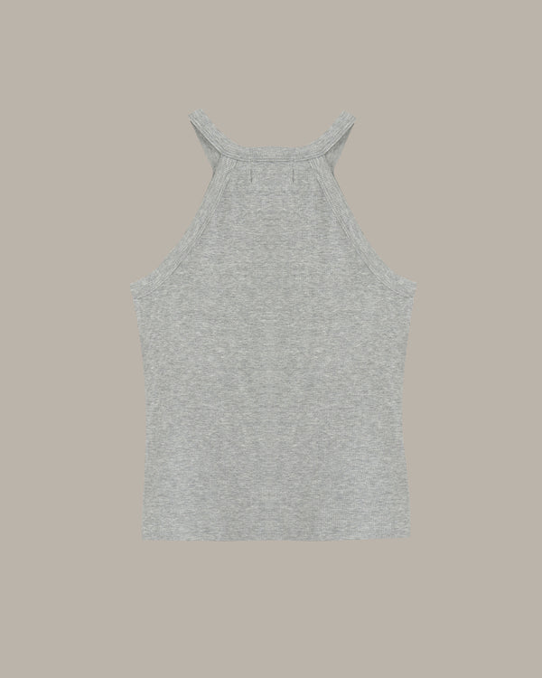 Gray tank top on a beige background