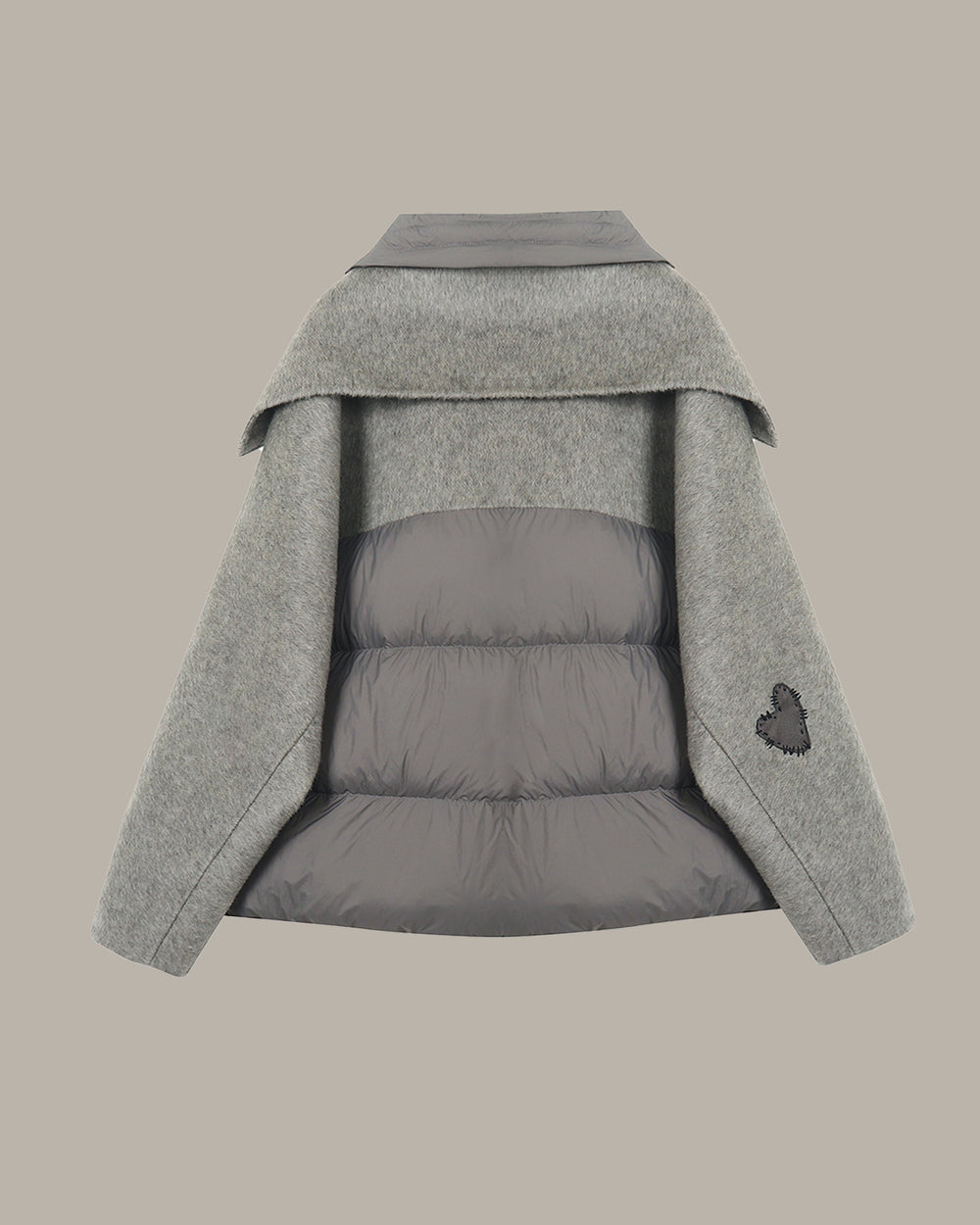 Wool-Blend Down Jacket