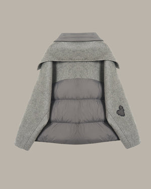 Wool-Blend Down Jacket