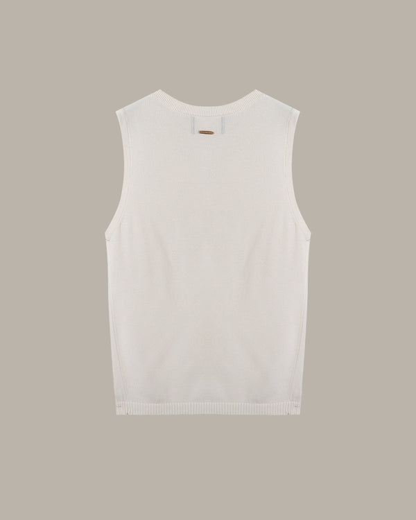 V-Neck Knit Tank Top
