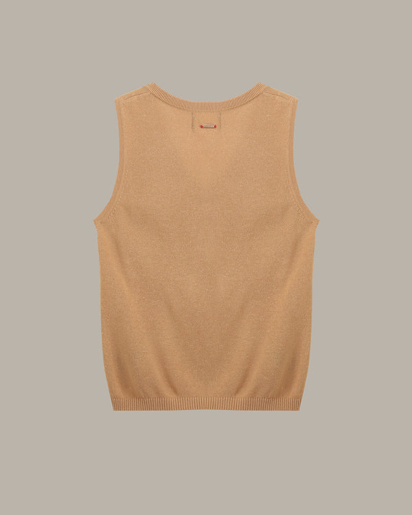 V-Neck Knit Tank Top