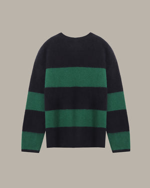 Wool Striped Round Neck Jumper
