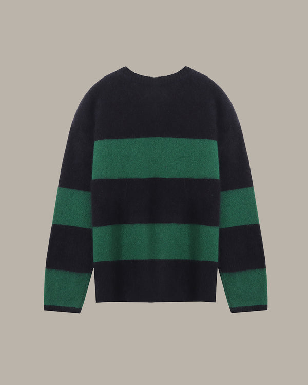 Wool Striped Round Neck Jumper