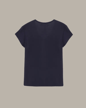 Heart Embroidery Wool T-Shirt