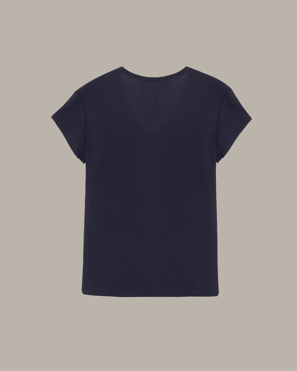 Heart Embroidery Wool T-Shirt