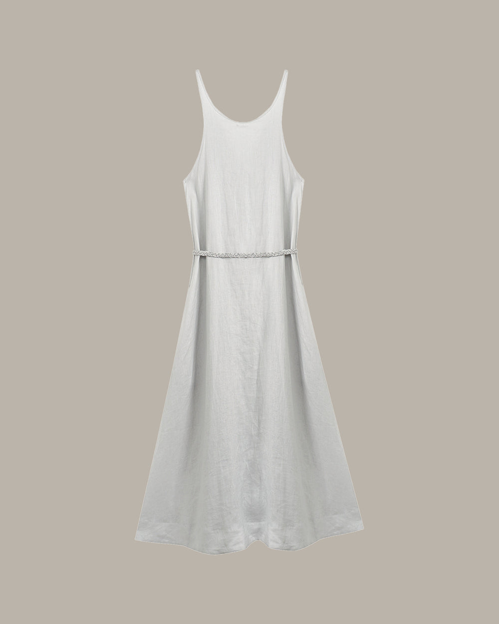 Braided-Drawstring Maxi Dress