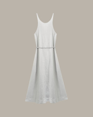 Braided-Drawstring Maxi Dress