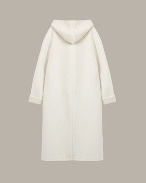Two-Piece Zip-Up Hooded Overcoat