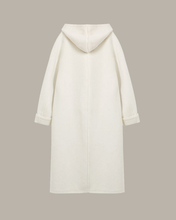 Two-Piece Zip-Up Hooded Overcoat