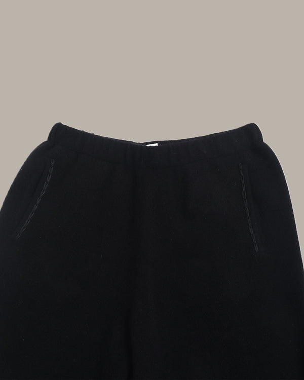 羊绒阔腿针织裤