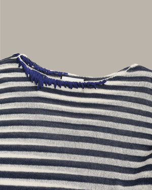 Striped Crew Neck Knit Top