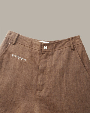 Stitch Details Linen Short