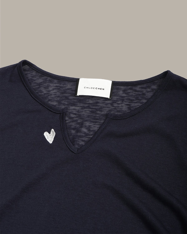 V Neck Long Sleeve Top