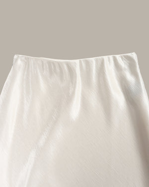 Satin Midi Skirt