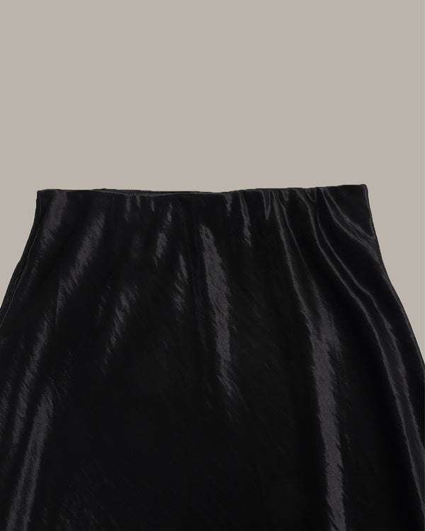 Satin Midi Skirt