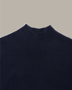 Cashmere High Neck Knit Top