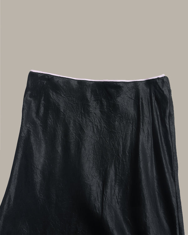 Summer Satin Midi Skirt