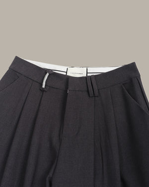 High Waisted Wide Leg Tailored Trousers