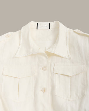 Belted Utility Crop Jacket
