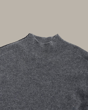 Cashmere High Neck Knit Top