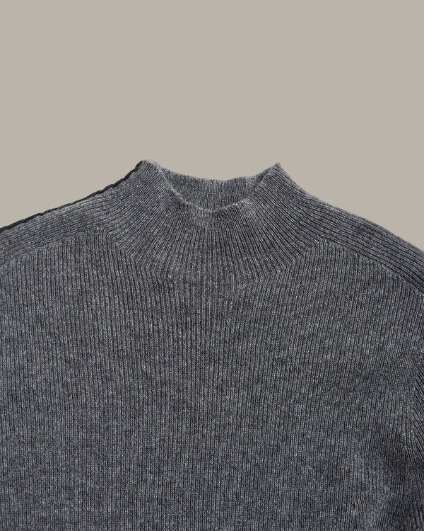 Cashmere High Neck Knit Top