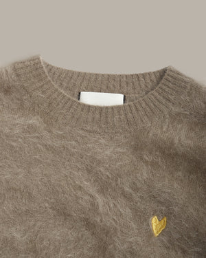 纯羊绒圆领针织衫