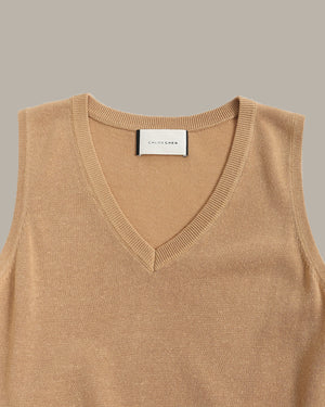 V-Neck Knit Tank Top