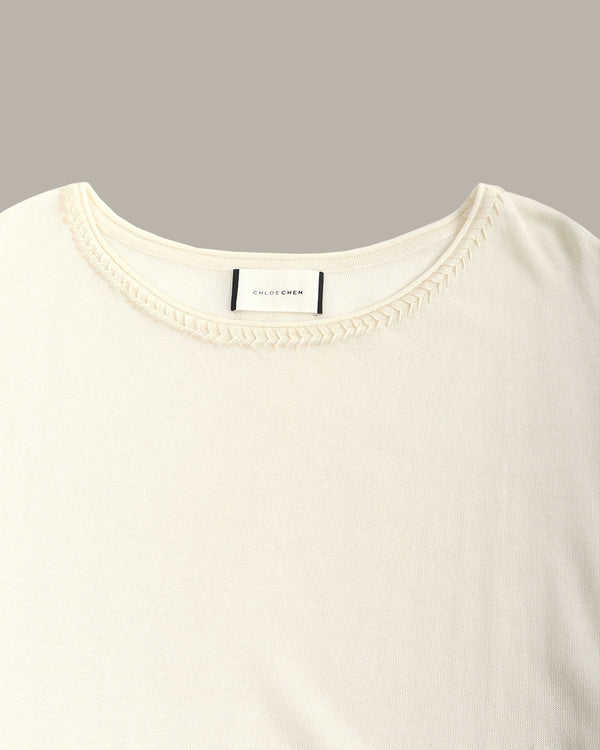 Braided Neckline Top