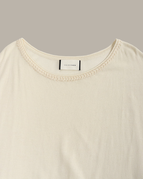 Braided Neckline Top