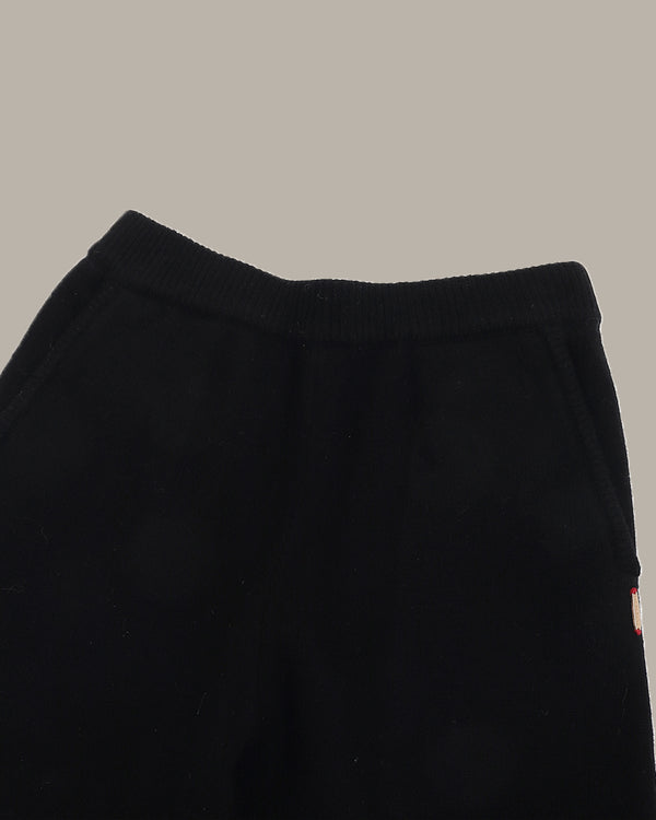 羊毛阔腿针织裤