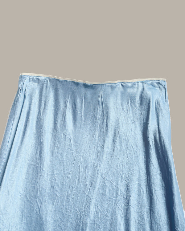 Summer Satin Midi Skirt