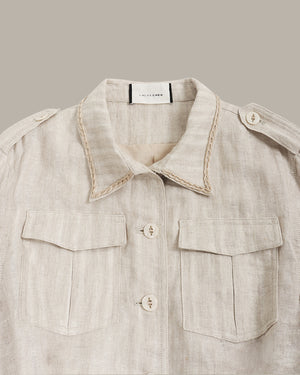 Belted Utility Crop Jacket