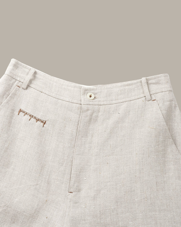 Stitch Details Linen Short