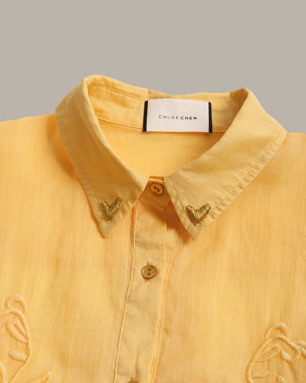 Floral Embroidery Shirt