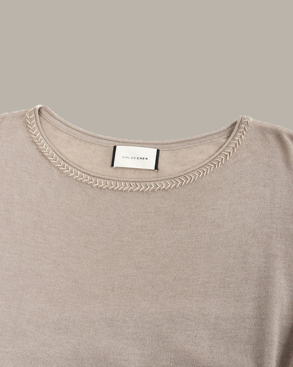Braided Neckline Top