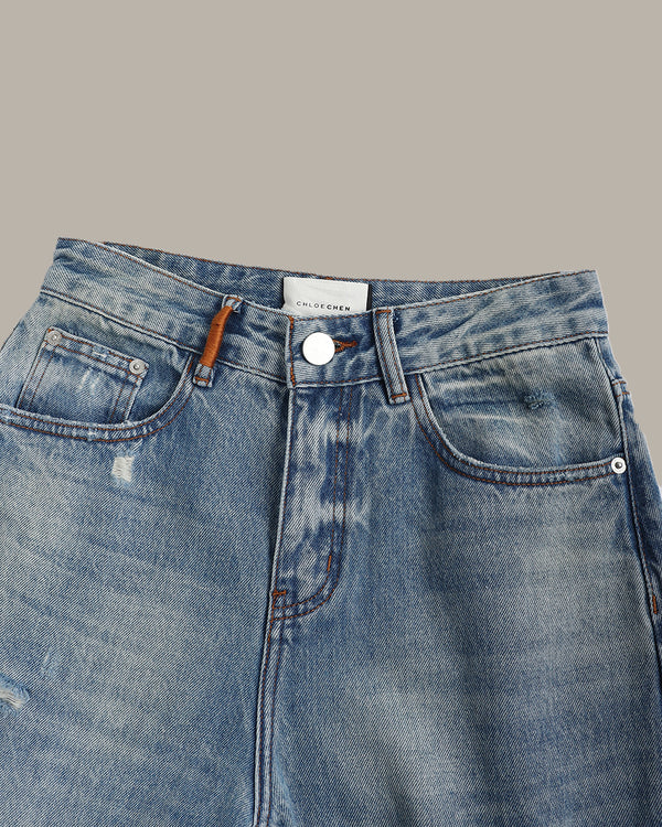 Double Flap Back Pocket Jeans