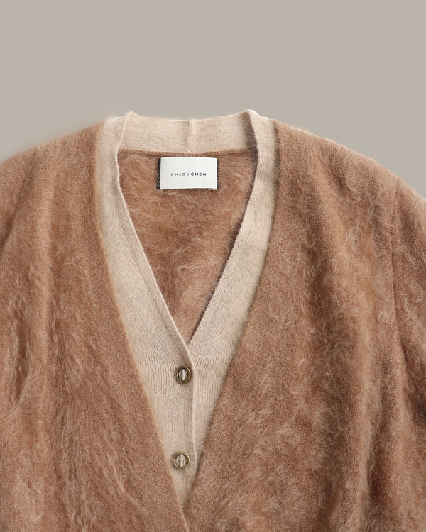 Faux Two-Piece Cardigan