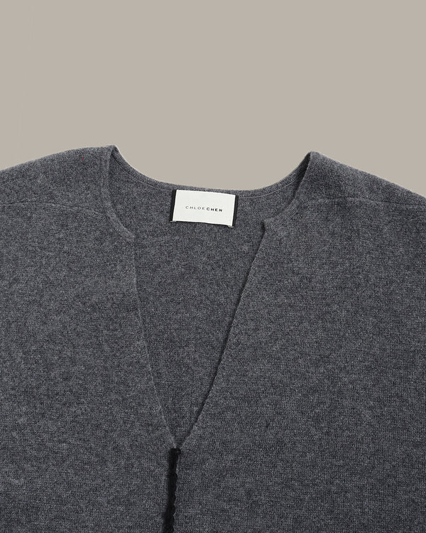 羊绒V领背心