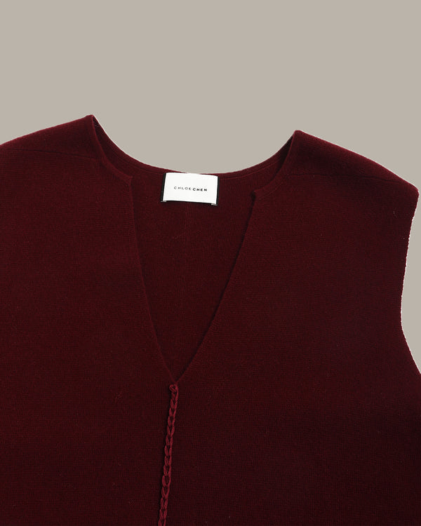 羊绒V领背心