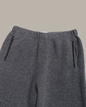 羊绒阔腿针织裤