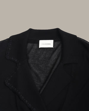 Stitch Detail Blazer Cardigan