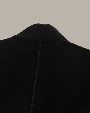 Long Wool Coat With Belt