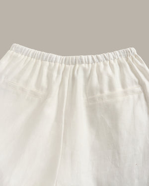 Drawstring Linen Shorts
